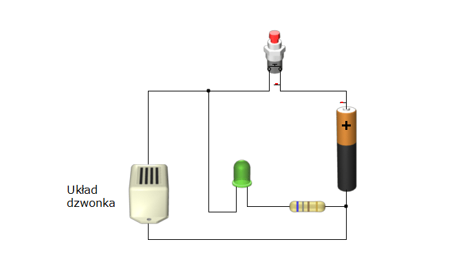 Schemat podłączenia diody