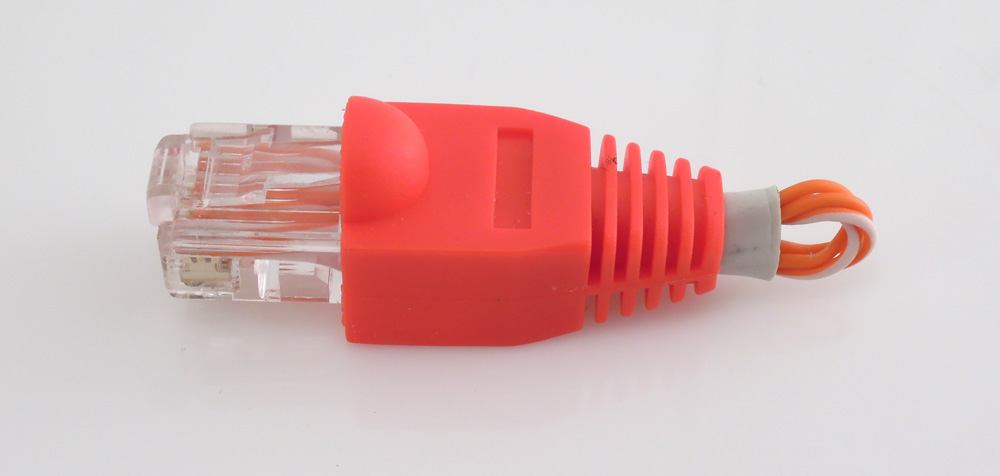 Kolorowy kapturek na wtyczkę Ethernet