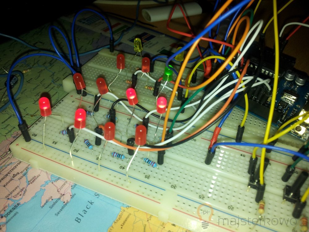 Zegar binarny na Arduino