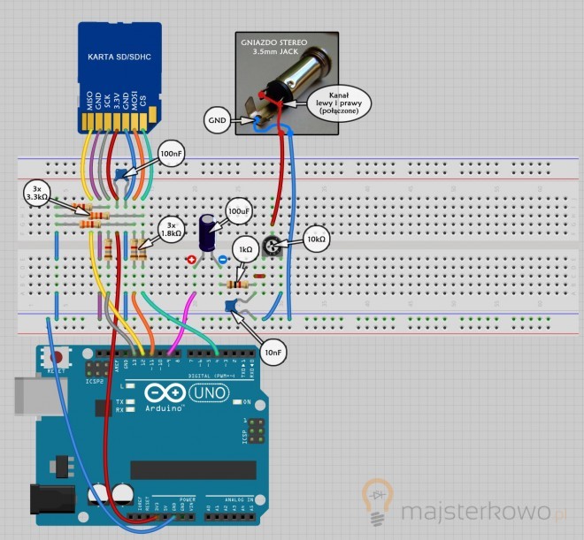 Arduino_WAV_Player_Breadboard
