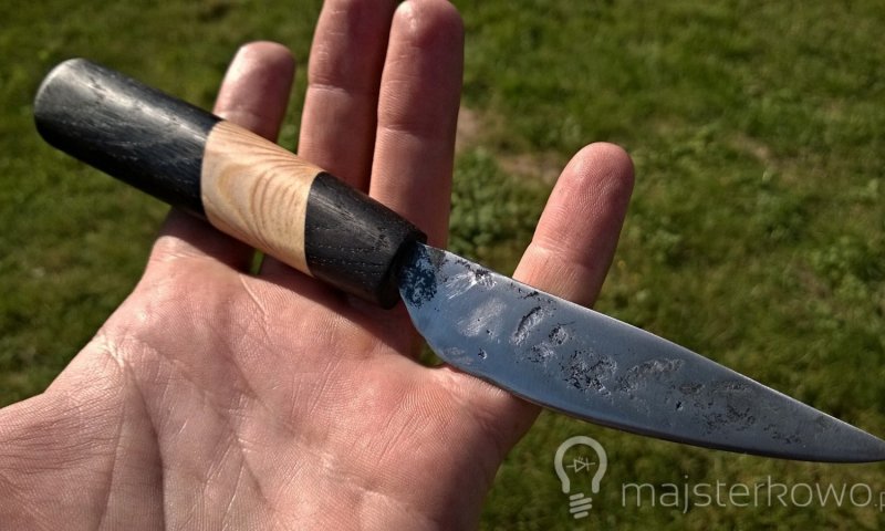 Oprawianie noża drewnem