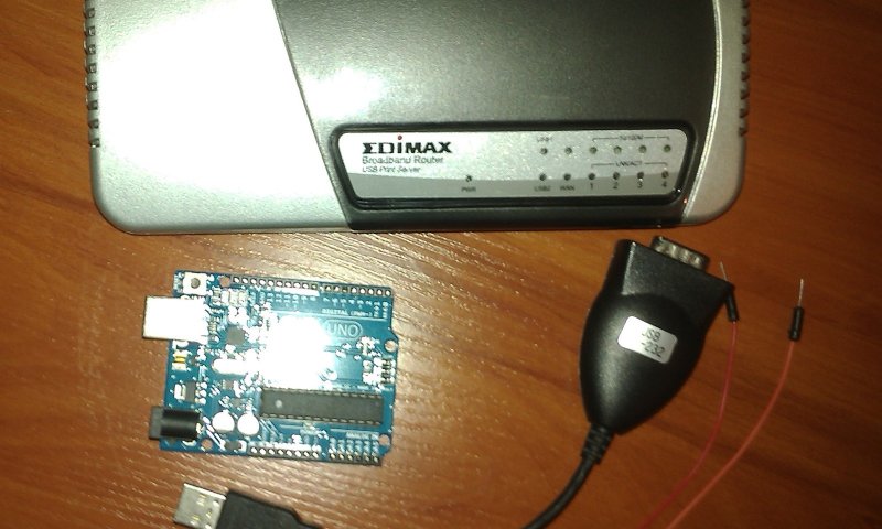 ARDUINO UNO jako konwerter USB ↔ RS 232 – naprawa uszkodzonego routera EdimaX BR6104KP