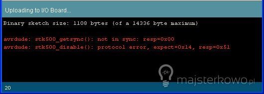 Naprawa błędu avrdude: stk500_getsync(): not in sync: resp=0x00 w Arduino