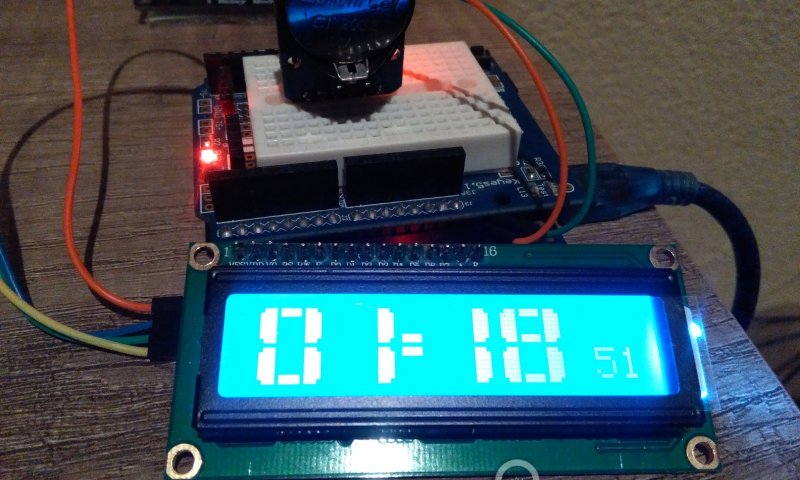 Arduino zegar ds3231 z dużą czytelną czcionką