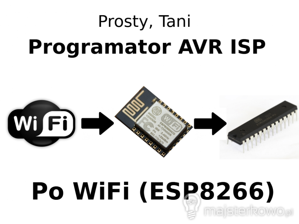Tani, bezprzewodowy programator AVR. ESP8266 WiFi.