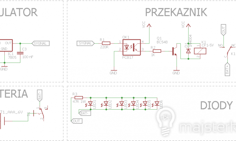 Moduł awaryjnego oświetlenia