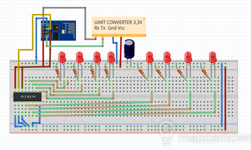 ESP8266-01 Jak zwiększyć liczbę pinów I/O