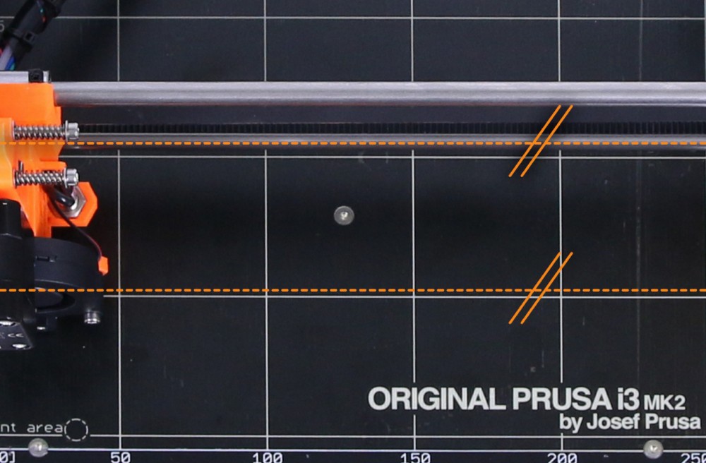 Prusa i3 MK2S - kontrola równoległości