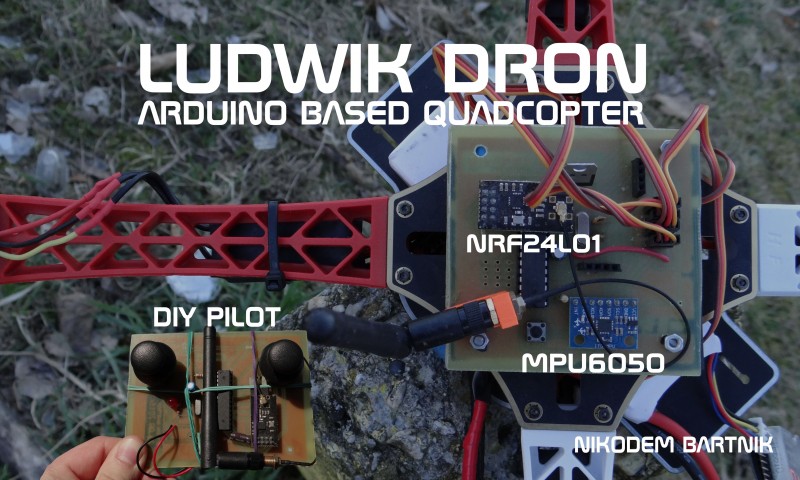Ludwik dron (Arduino, MPU6050, NRF24L01 i druk 3D)
