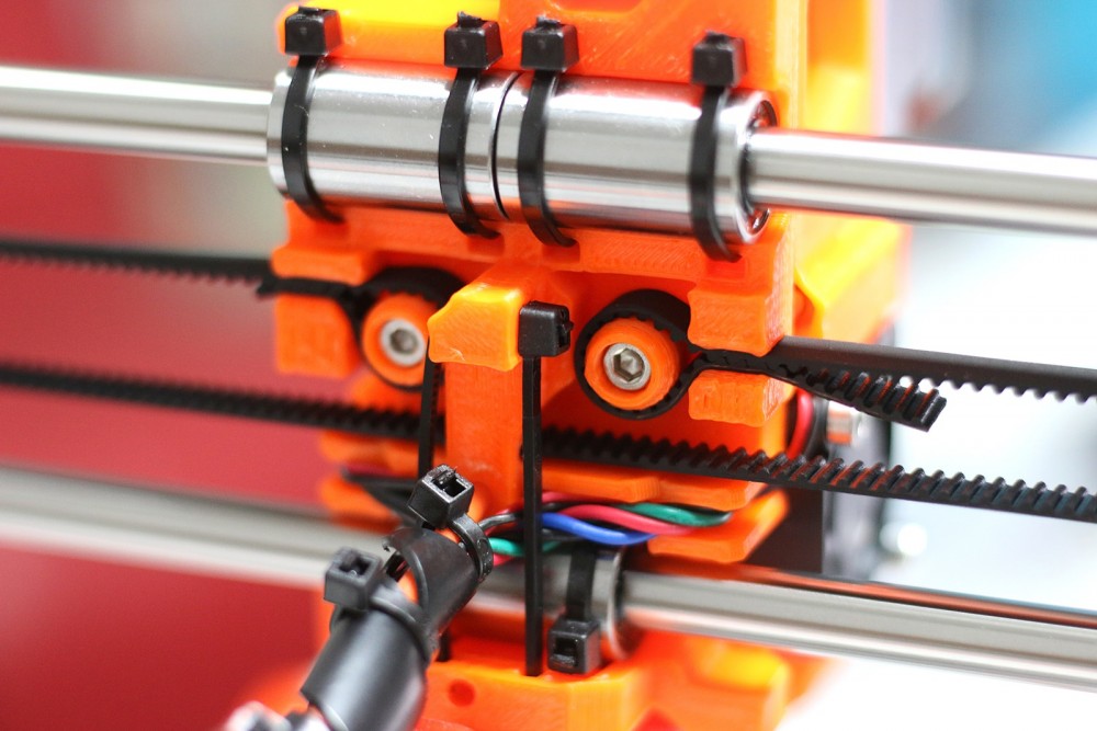 Prusa i3 MK2S - organizacja wiązki przewodów