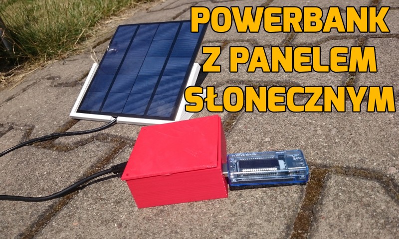 Powerbank z panelem słonecznym