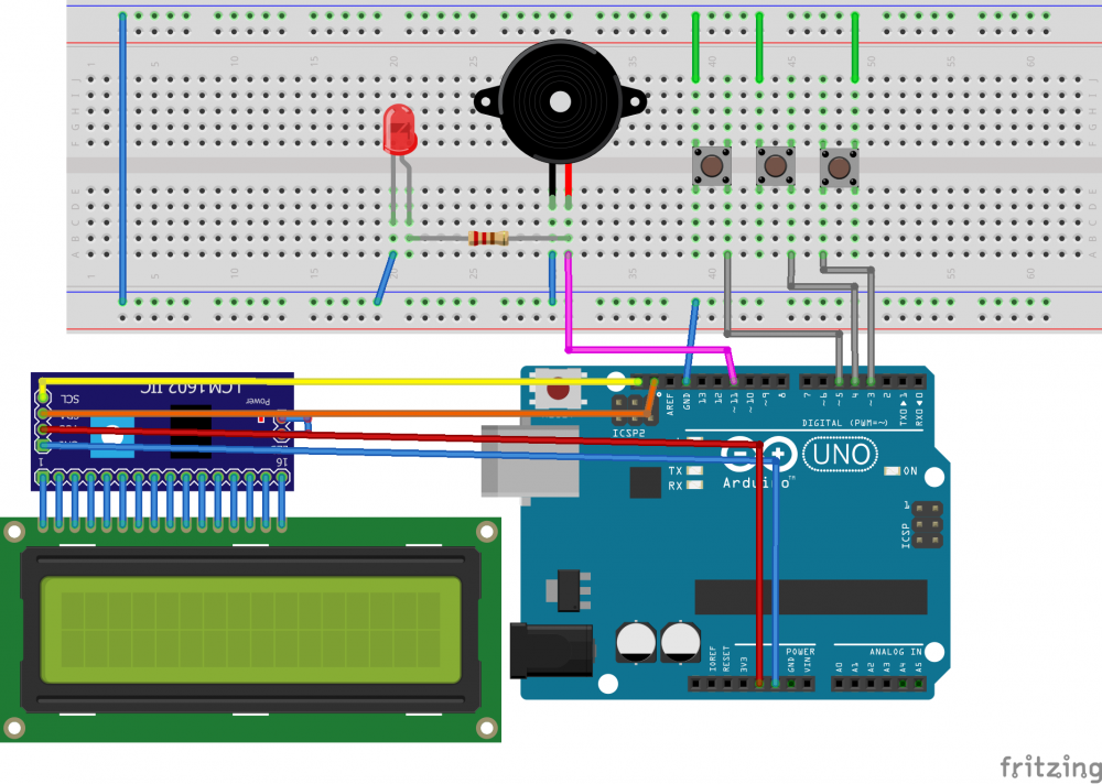 Szyfrowanie wyrazów na kod Morse’a – Arduino
