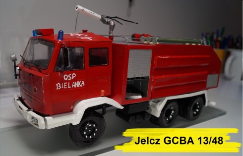 Jelcz GCBA 13/48 model kartonowy z efektami świetlnymi
