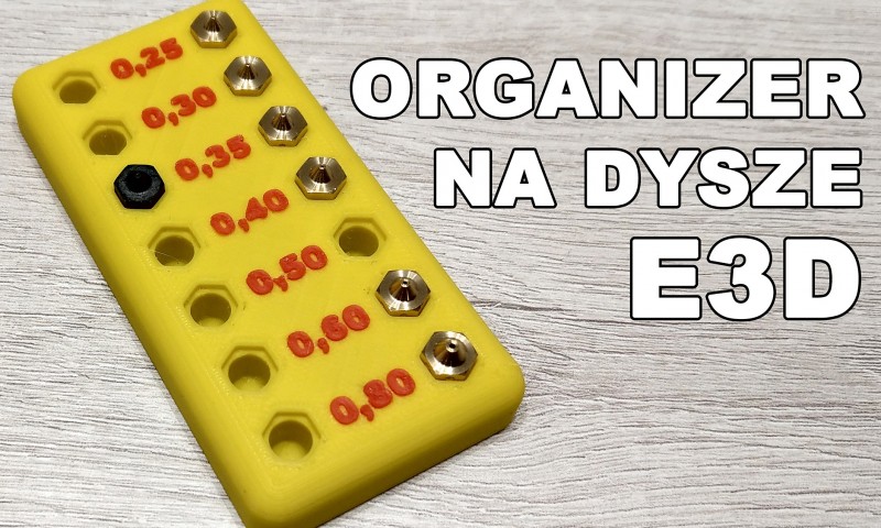 Prosty organizer na dysze E3D