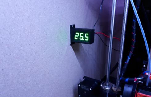 Uchwyt na termometr do drukarki + STL