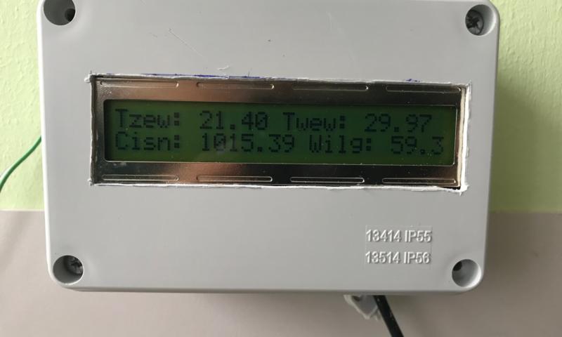 Stacja pogodowa Arduino Nano DHT 22 i BME280
