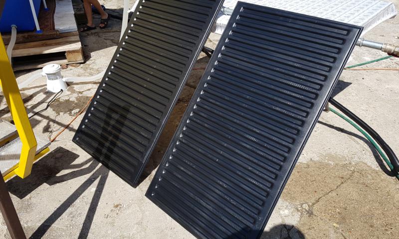Prosty kolektor solarny do podgrzewania wody