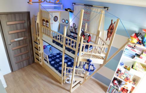 Budowa łóżka piętrowego dla dziecka – statek – timelapse