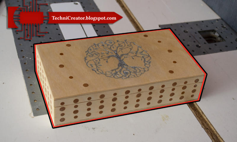 Kropkowane pudełko z symbolem drzewa życia – WIDEO